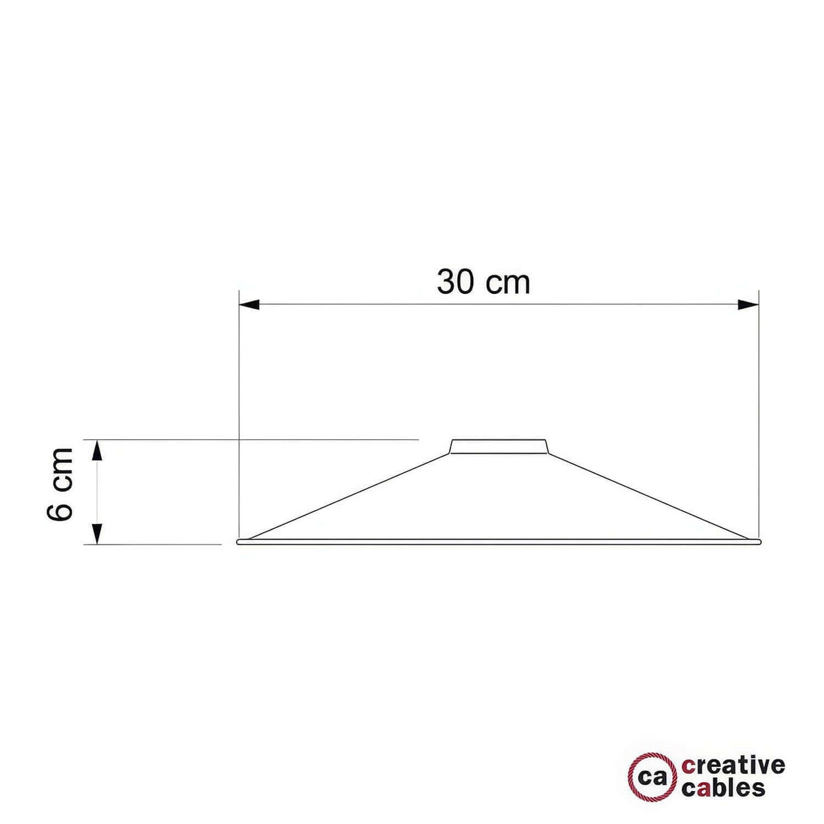 Paralume Swing in metallo smaltato per portalampada E27 - Nero