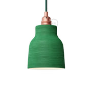 Paralume Vaso in ceramica, collezione Materia - Made in Italy - Evergreen striato
