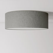 Plafoniera in tessuto Large Camelot grigio - Made in Italy