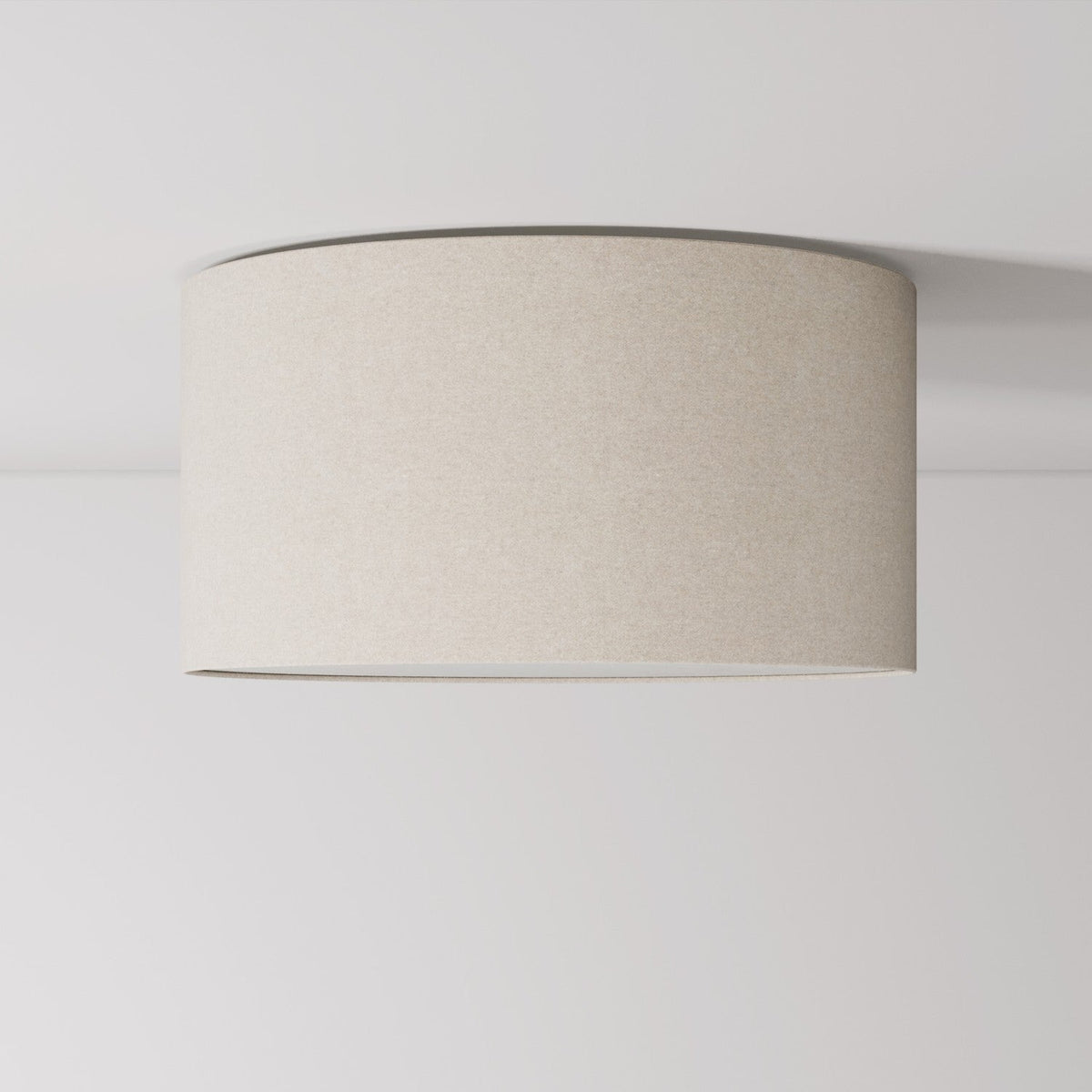 Plafoniera in tessuto Medium - Made in Italy - Lana Sabbia