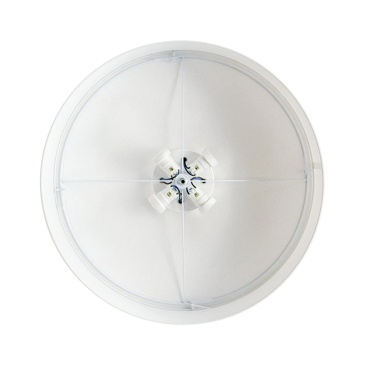 Plafoniera in tessuto Medium Slim- Made in Italy - Lana Blu