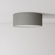 Plafoniera in tessuto Small Camelot grigio - Made in Italy