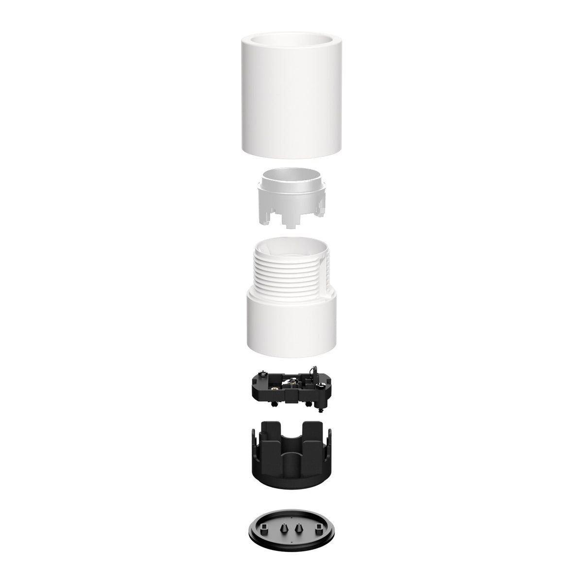 Portalampada E27 Bianco da parete o soffitto - Waterproof IP44