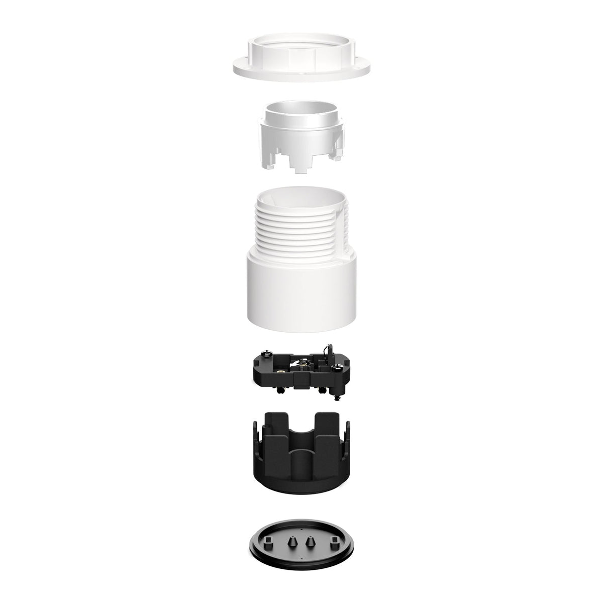 Portalampada E27 Bianco per paralume da parete o soffitto - Waterproof IP44
