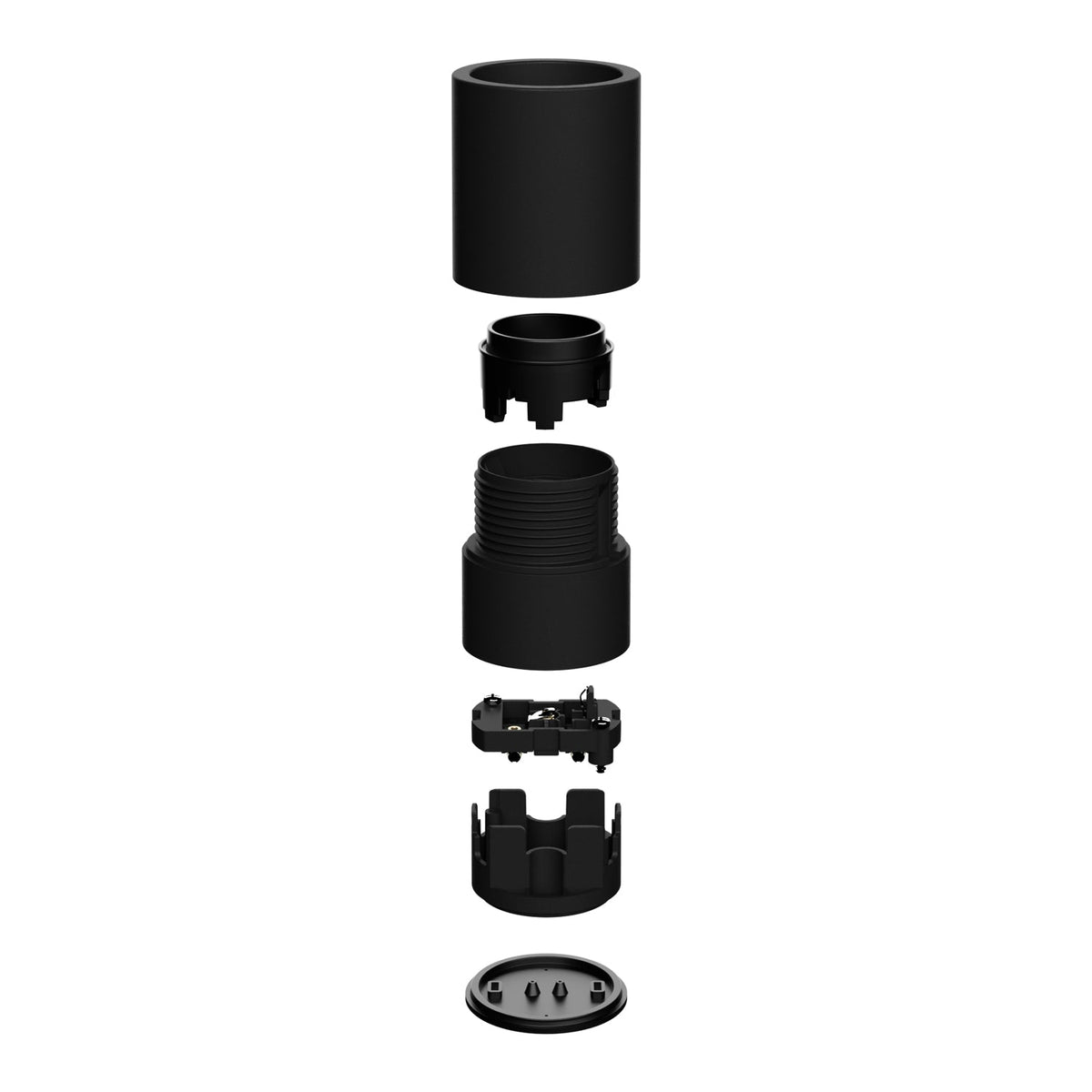 Portalampada E27 Nero da parete o soffitto - Waterproof IP44