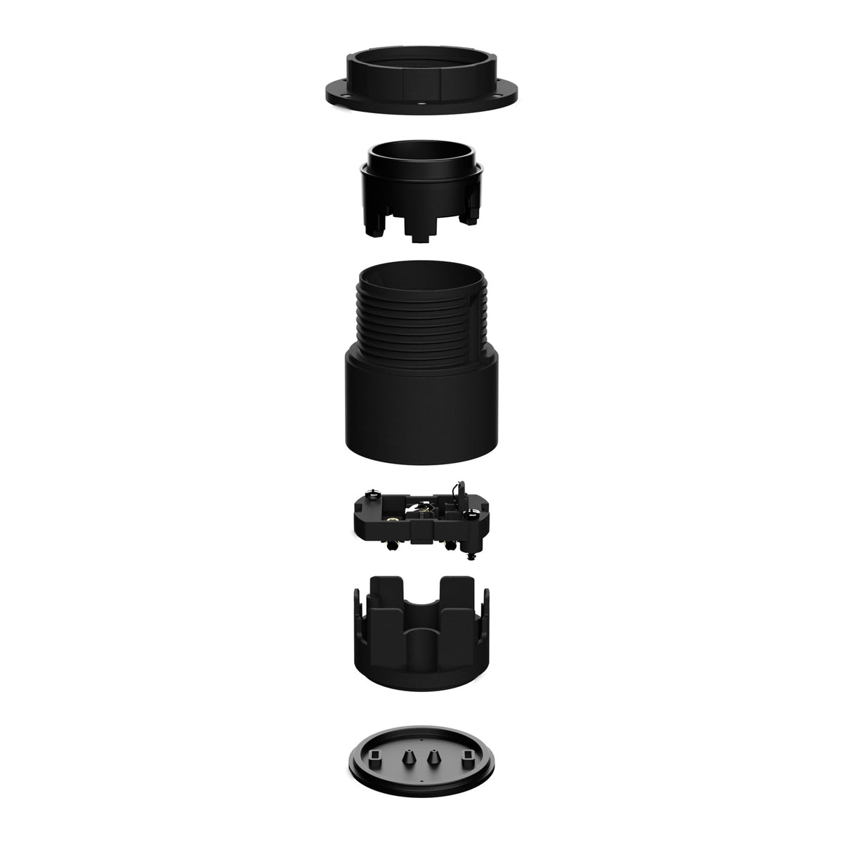 Portalampada E27 Nero per paralume da parete o soffitto - Waterproof IP44