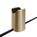 Portalampada S14d Spostaluce in metallo da parete o soffitto - Bronzo satinato