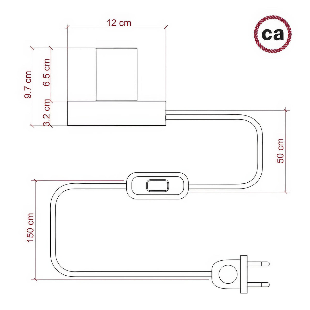 Posaluce - Lampada da tavolo in legno Small - Neutro