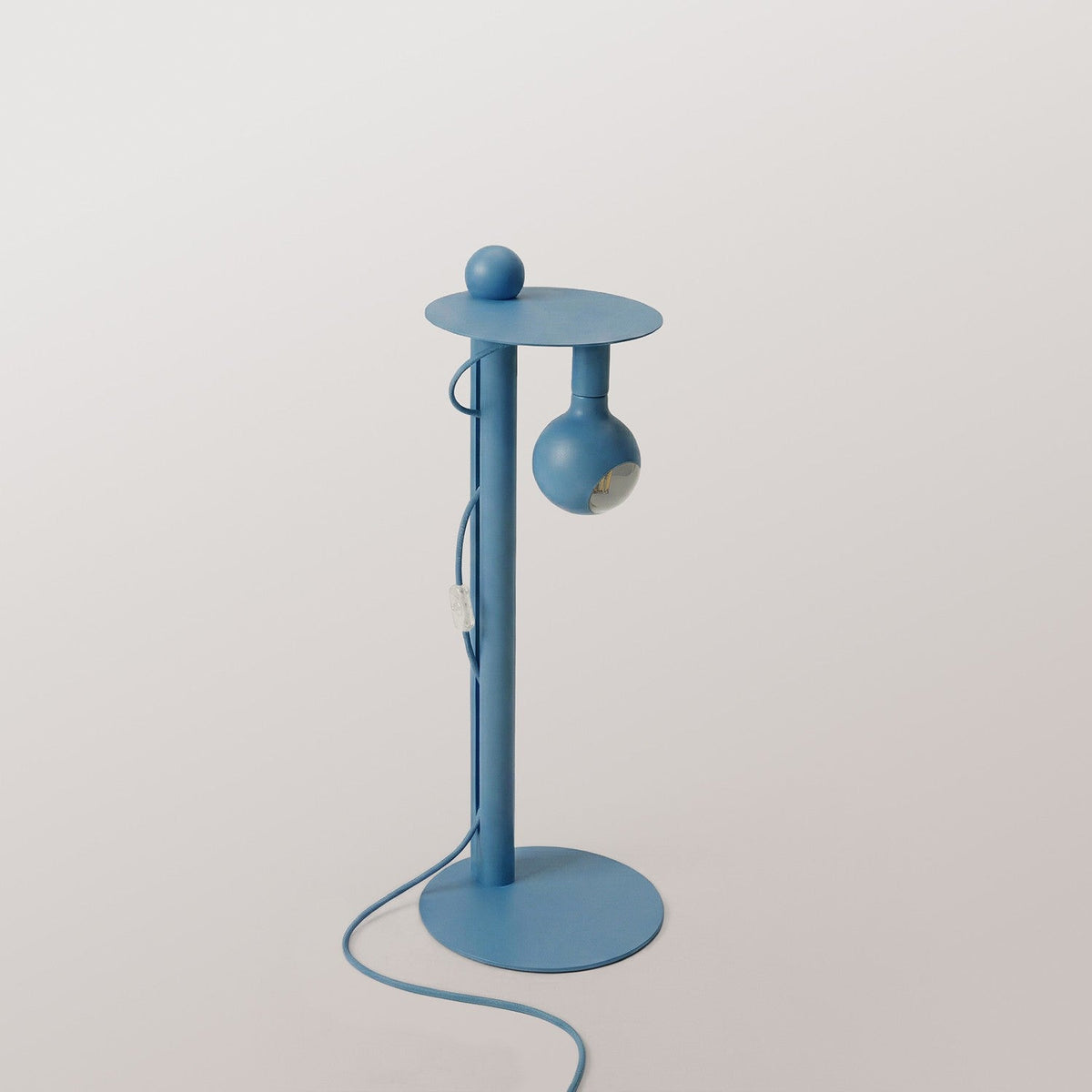 Rocco - Lampada da terra con lampadina Camo - Blu