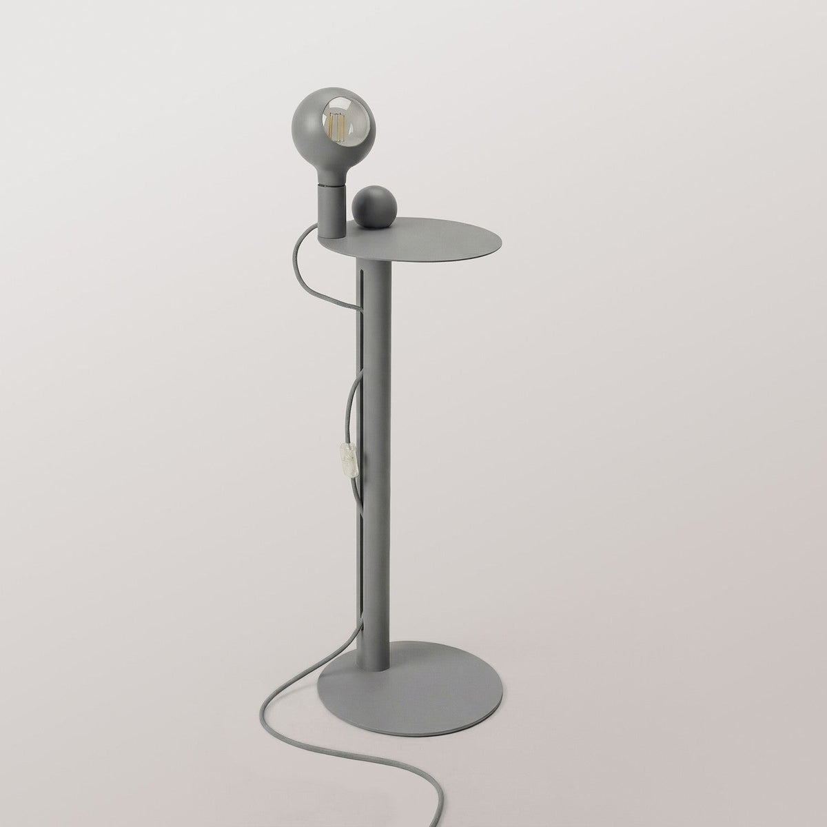 Rocco - Lampada da terra con lampadina Camo - Grigio