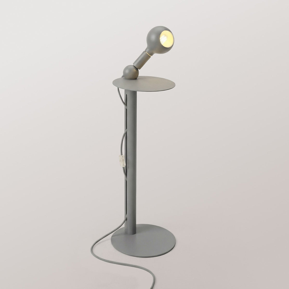 Rocco - Lampada da terra con lampadina Camo - Grigio