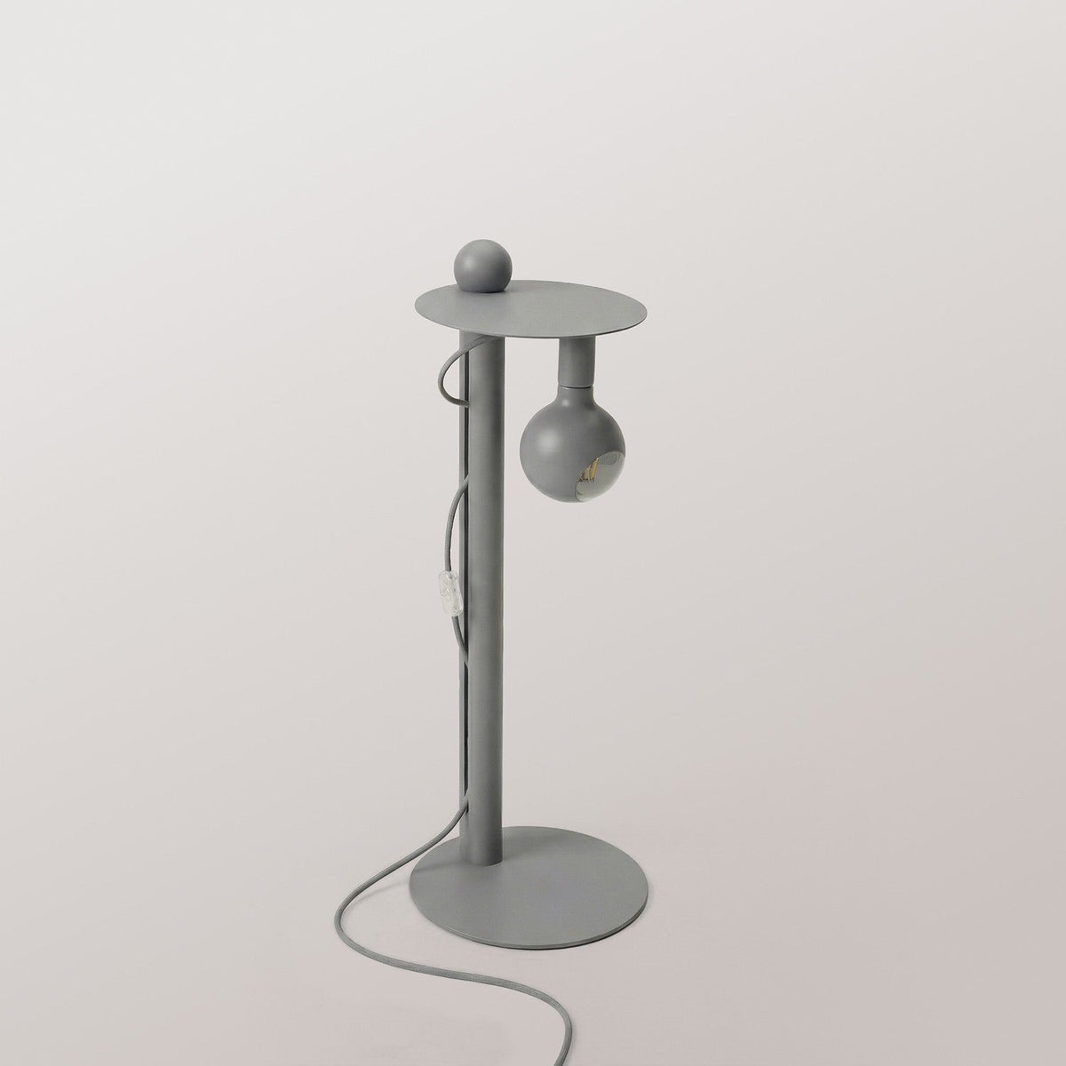 Rocco - Lampada da terra con lampadina Camo - Grigio