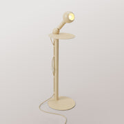 Rocco - Lampada da terra con lampadina Camo - Panna