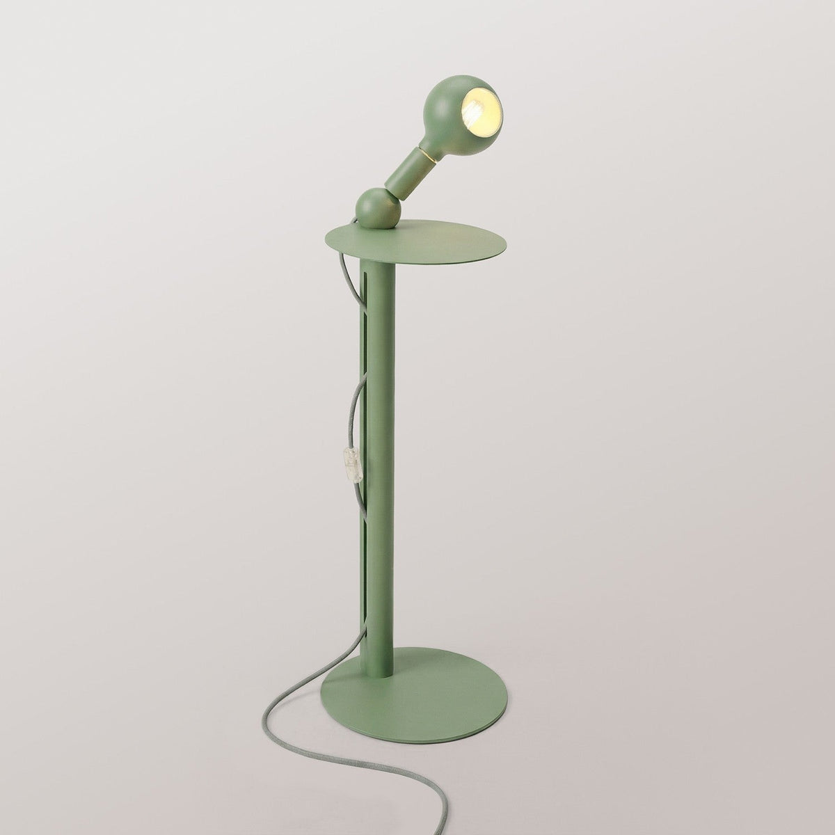 Rocco - Lampada da terra con lampadina Camo - Verde