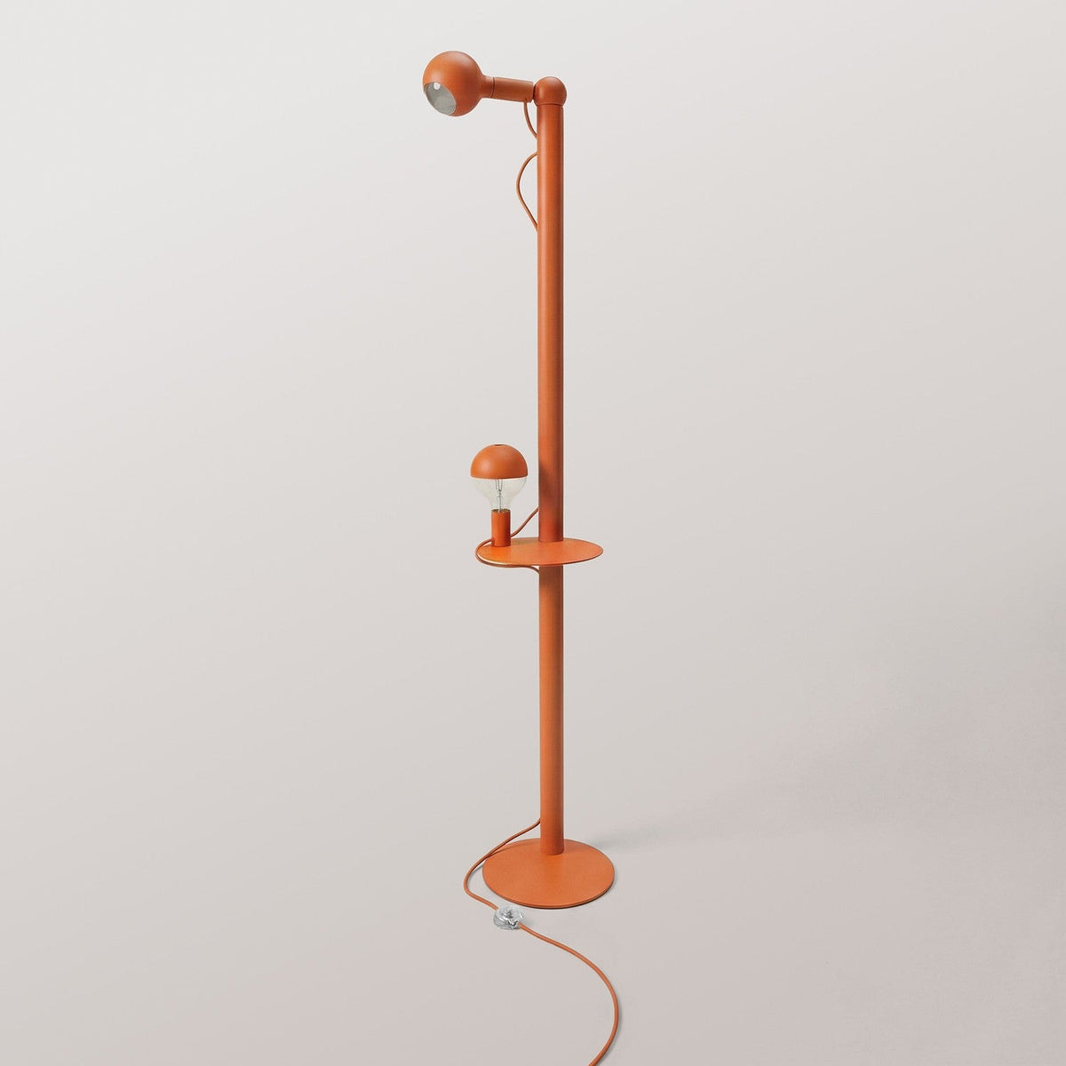 Rocco XXL - Lampada da terra con lampadina Maria e Camo - Arancio