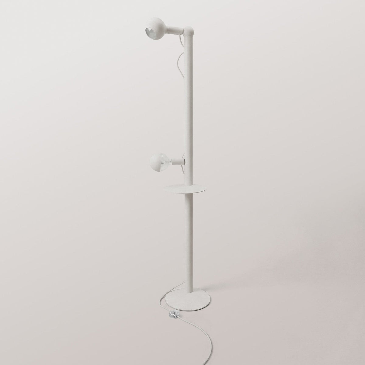 Rocco XXL - Lampada da terra con lampadina Maria e Camo - Bianco