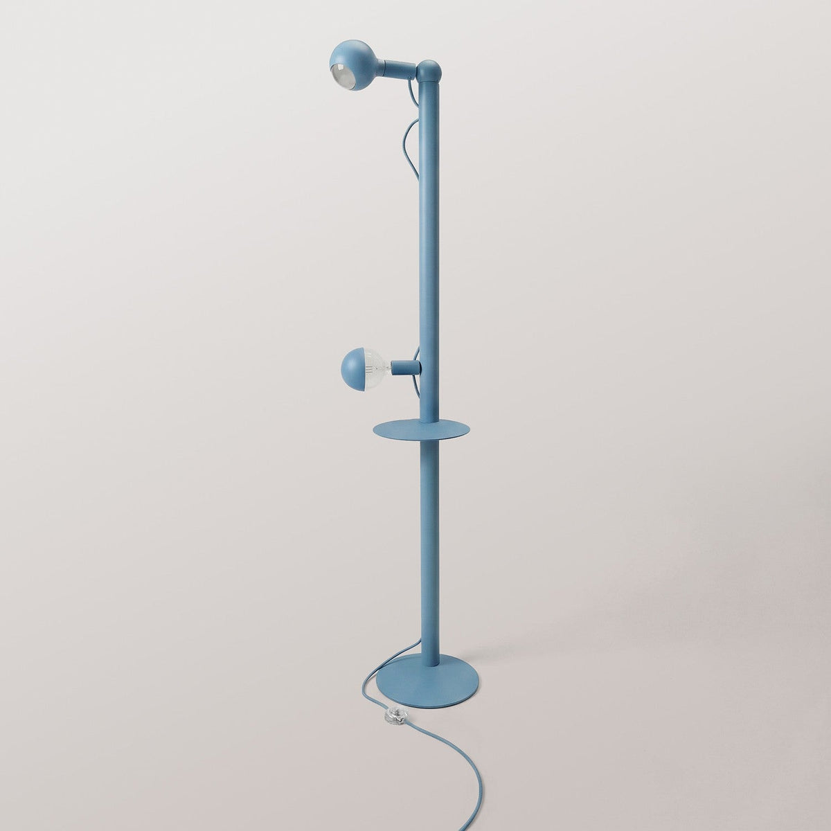 Rocco XXL - Lampada da terra con lampadina Maria e Camo - Blu