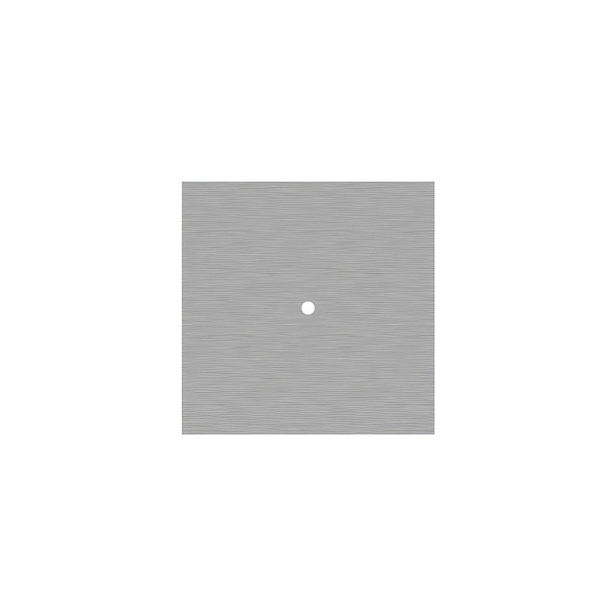 Rosone Rose-One quadrato, 200 mm con 1 foro e 4 fori laterali - Dibond Acciaio satinato Bianco