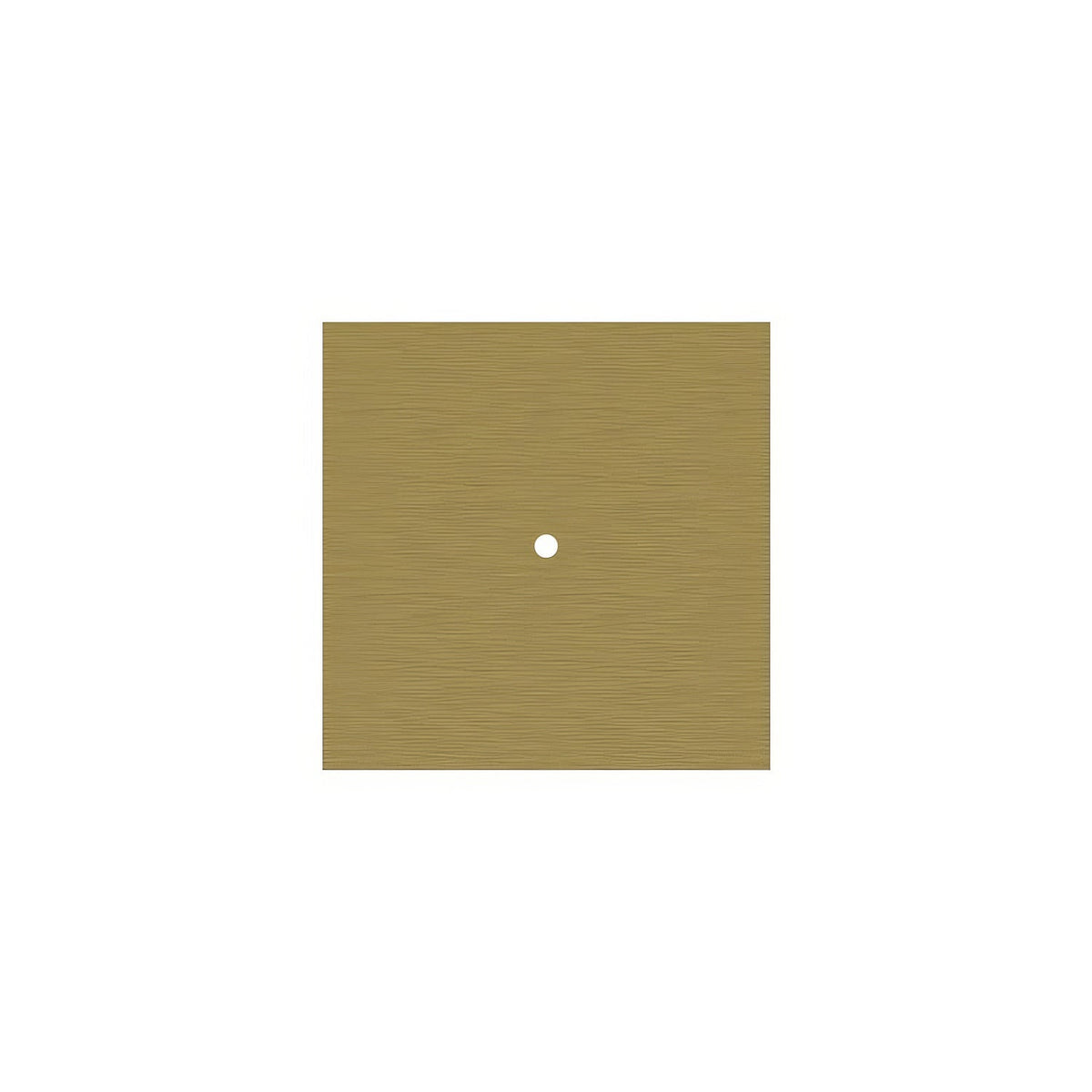 Rosone Rose-One quadrato, 200 mm con 1 foro e 4 fori laterali - Dibond Ottone satinato Bianco