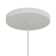 Rosone rotondo in alluminio Ø 30 cm con staffa e cavo di messa a terra, con 1 foro centrale - Bianco Opaco 0