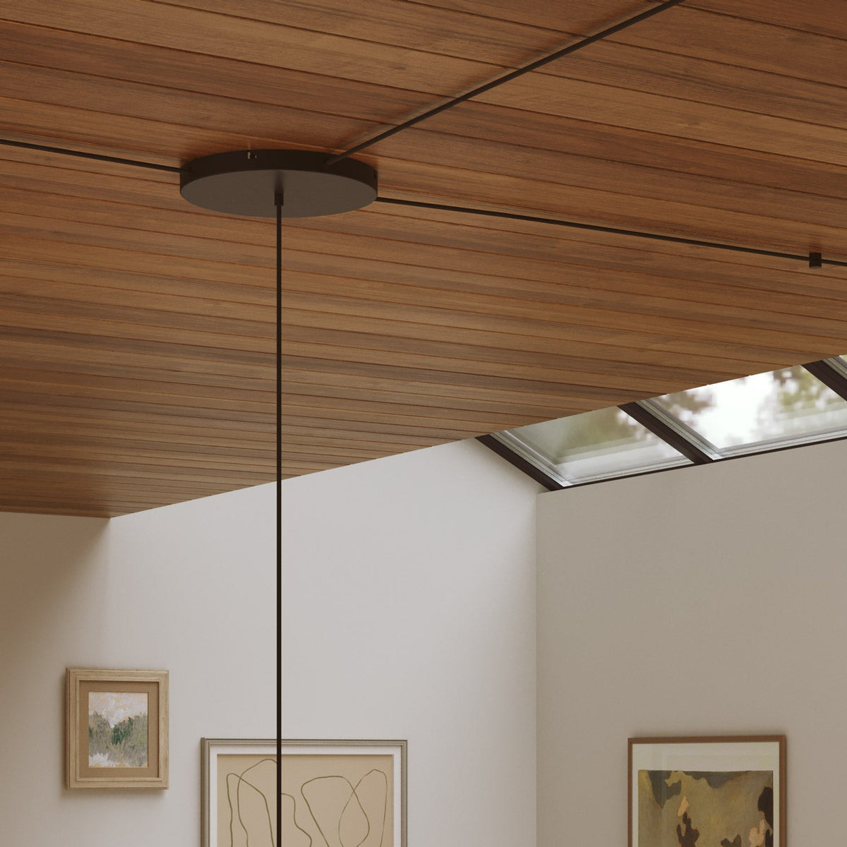 Rosone rotondo in alluminio Ø 30 cm con staffa e cavo di messa a terra, con 1 foro centrale - Nero 3