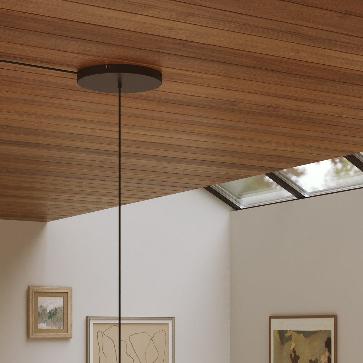 Rosone rotondo in alluminio Ø 30 cm con staffa e cavo di messa a terra, con 1 foro centrale - Nero 1