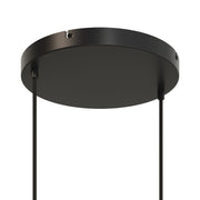 Rosone rotondo in alluminio Ø 30 cm con staffa e cavo di messa a terra, con 2 fori frontali - Nero 0