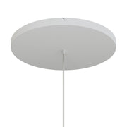 Rosone rotondo in alluminio Ø 50 cm con staffa e cavo di messa a terra, con 1 foro frontale - Bianco Opaco 0