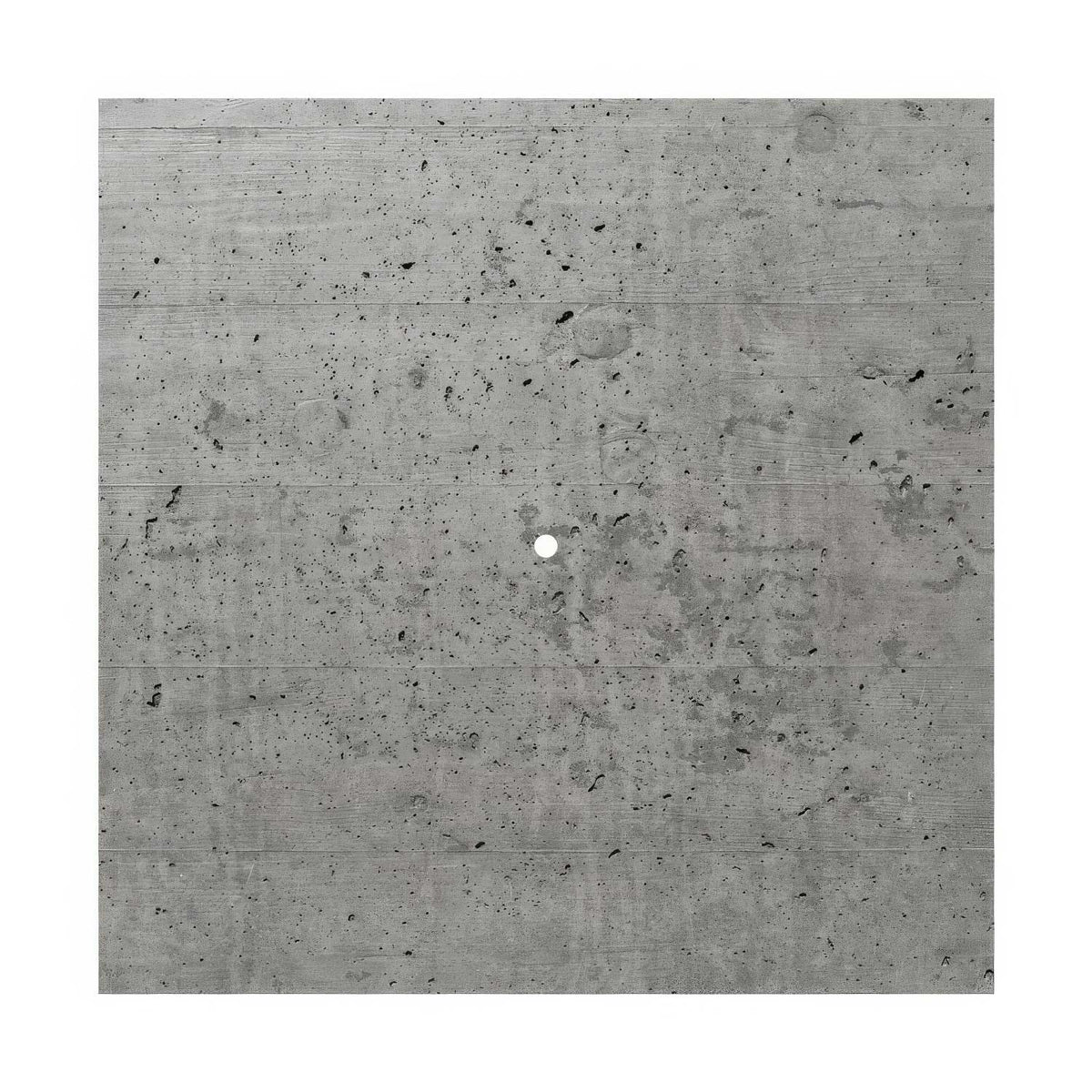 Rosone XXL Rose-One quadrato, 400 mm con 1 foro e 4 fori laterali - Cemento Bianco