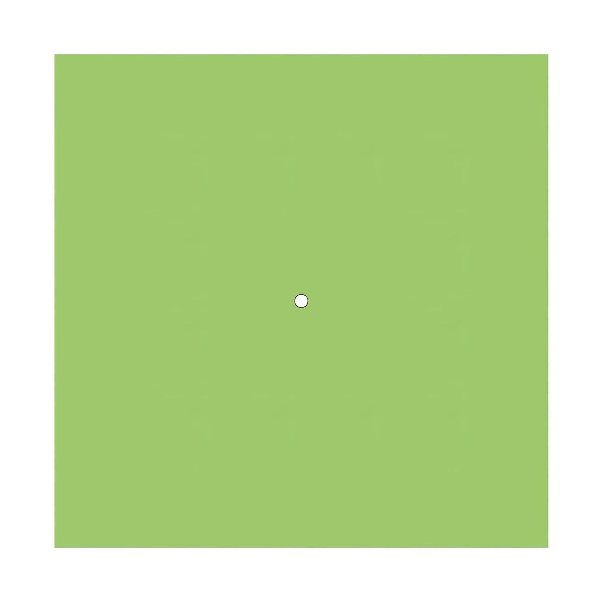 Rosone XXL Rose-One quadrato, 400 mm con 1 foro e 4 fori laterali - Verde prato Bianco