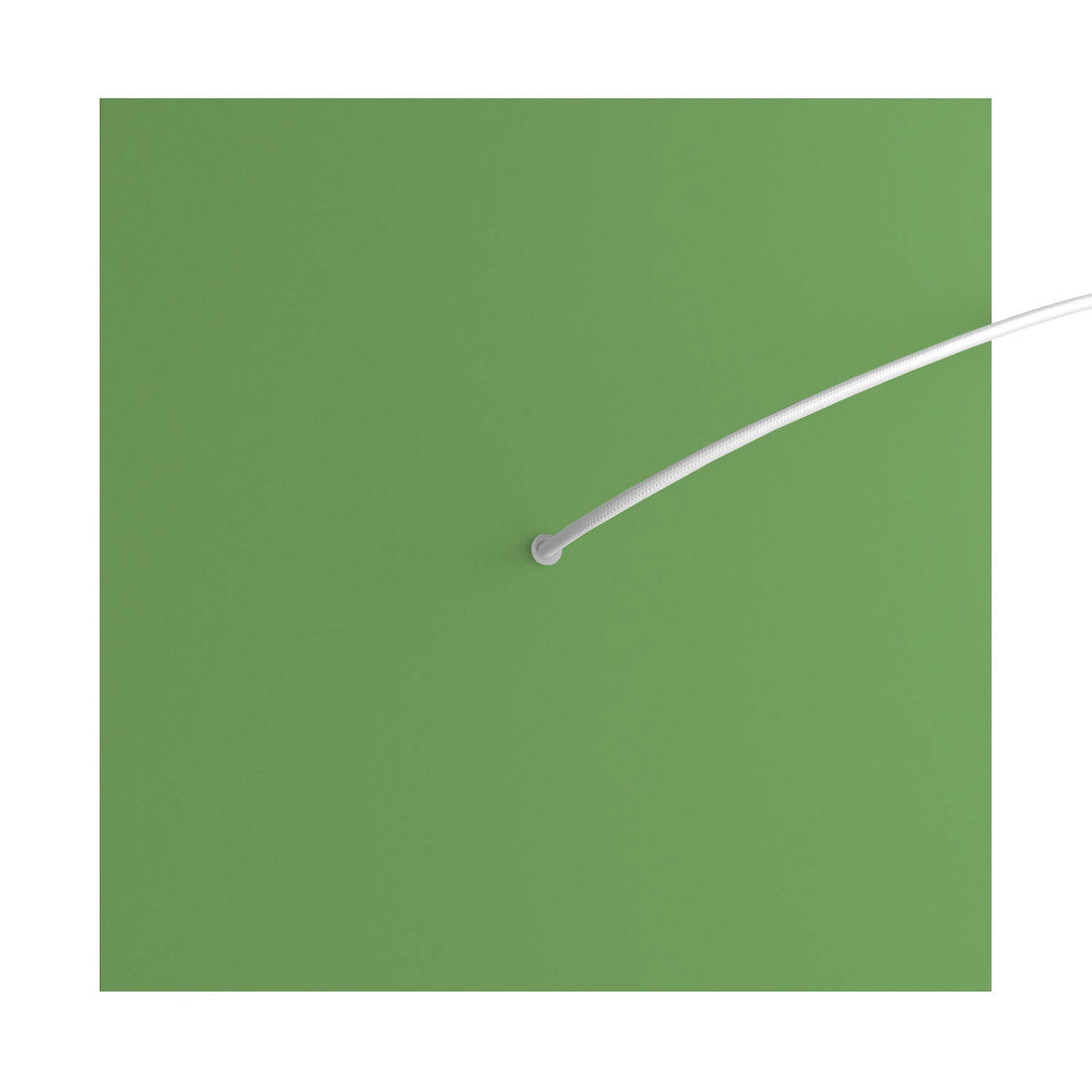 Rosone XXL Rose-One quadrato, 400 mm con 1 foro e 4 fori laterali - Verde prato Bianco