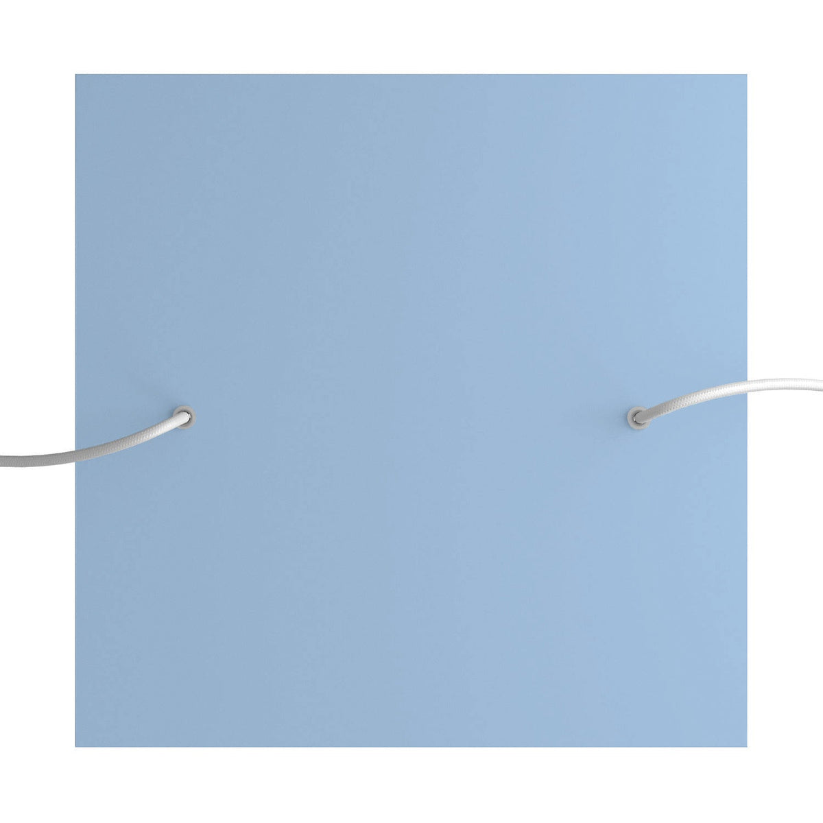 Rosone XXL Rose-One quadrato, 400 mm con 2 fori e 4 fori laterali - Blu carta da zucchero Bianco