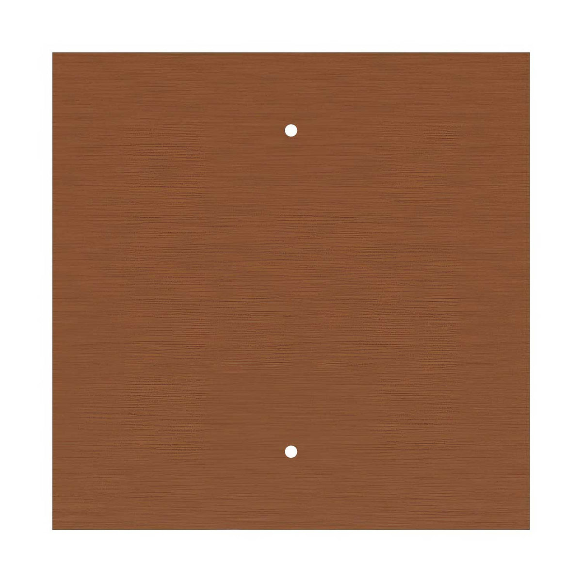 Rosone XXL Rose-One quadrato, 400 mm con 2 fori e 4 fori laterali - Dibond Rame satinato Bianco