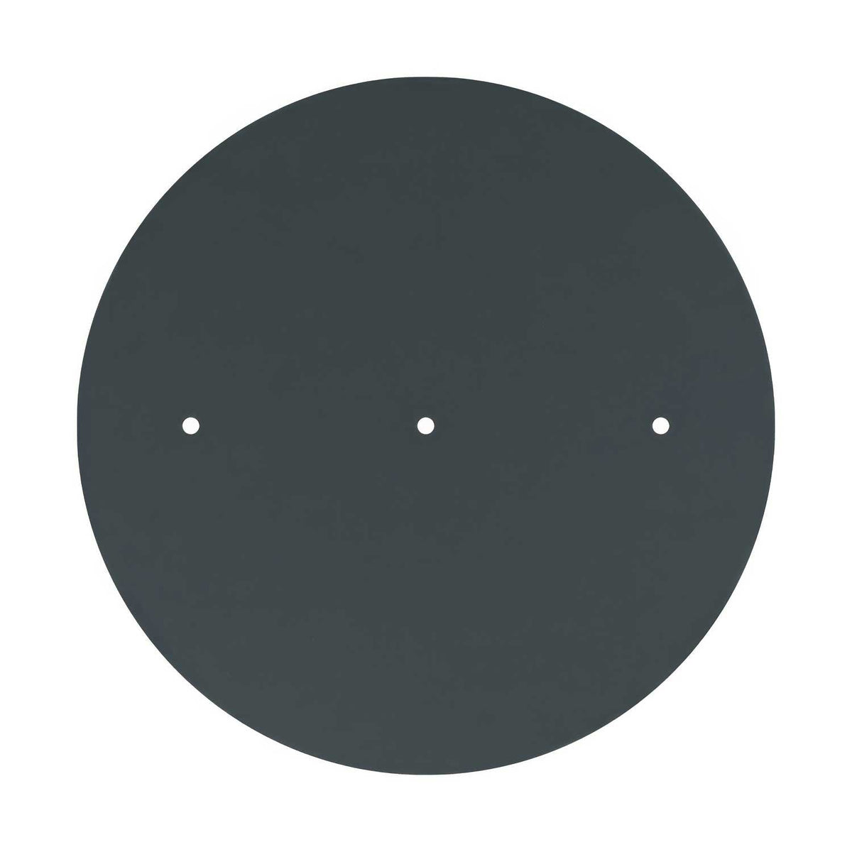 Rosone XXL Rose-One rotondo, diametro 400 mm con 3 fori in linea e 4 fori laterali - Antracite Bianco