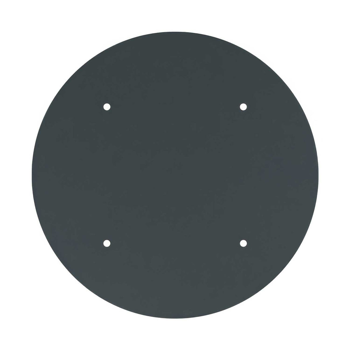 Rosone XXL Rose-One rotondo, diametro 400 mm con 4 fori e 4 fori laterali - Antracite Bianco