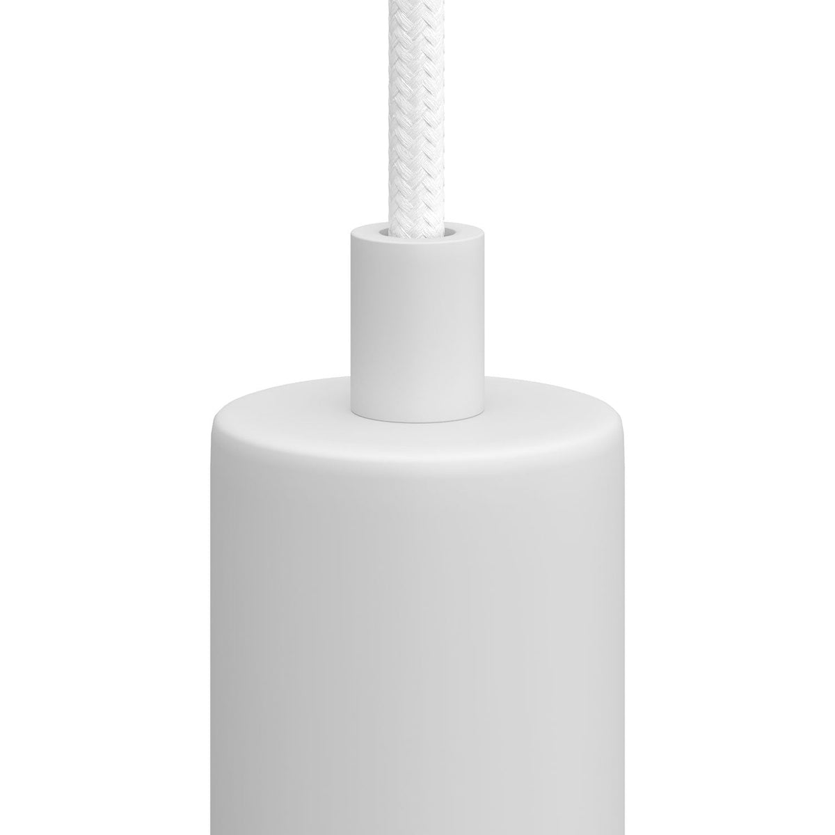 Serracavo cilindrico in metallo completo di tige, dado e rondella - Bianco