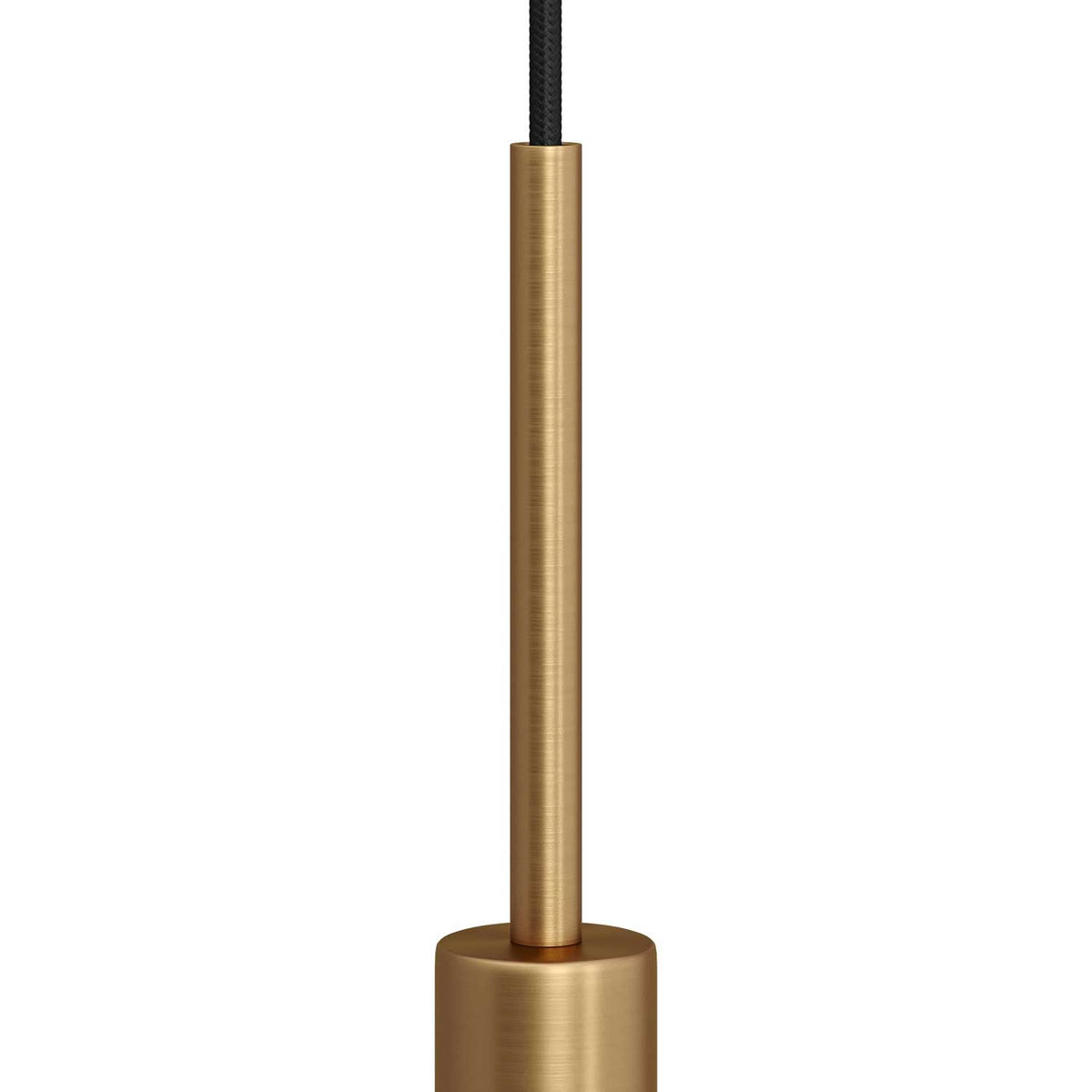 Serracavo cilindrico in metallo lunghezza 15 cm completo di tige, dado e rondella - Bronzo satinato