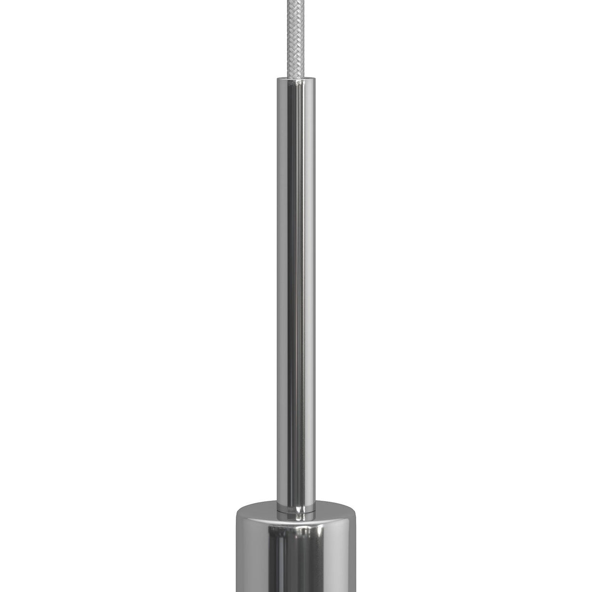 Serracavo cilindrico in metallo lunghezza 15 cm completo di tige, dado e rondella - Cromo