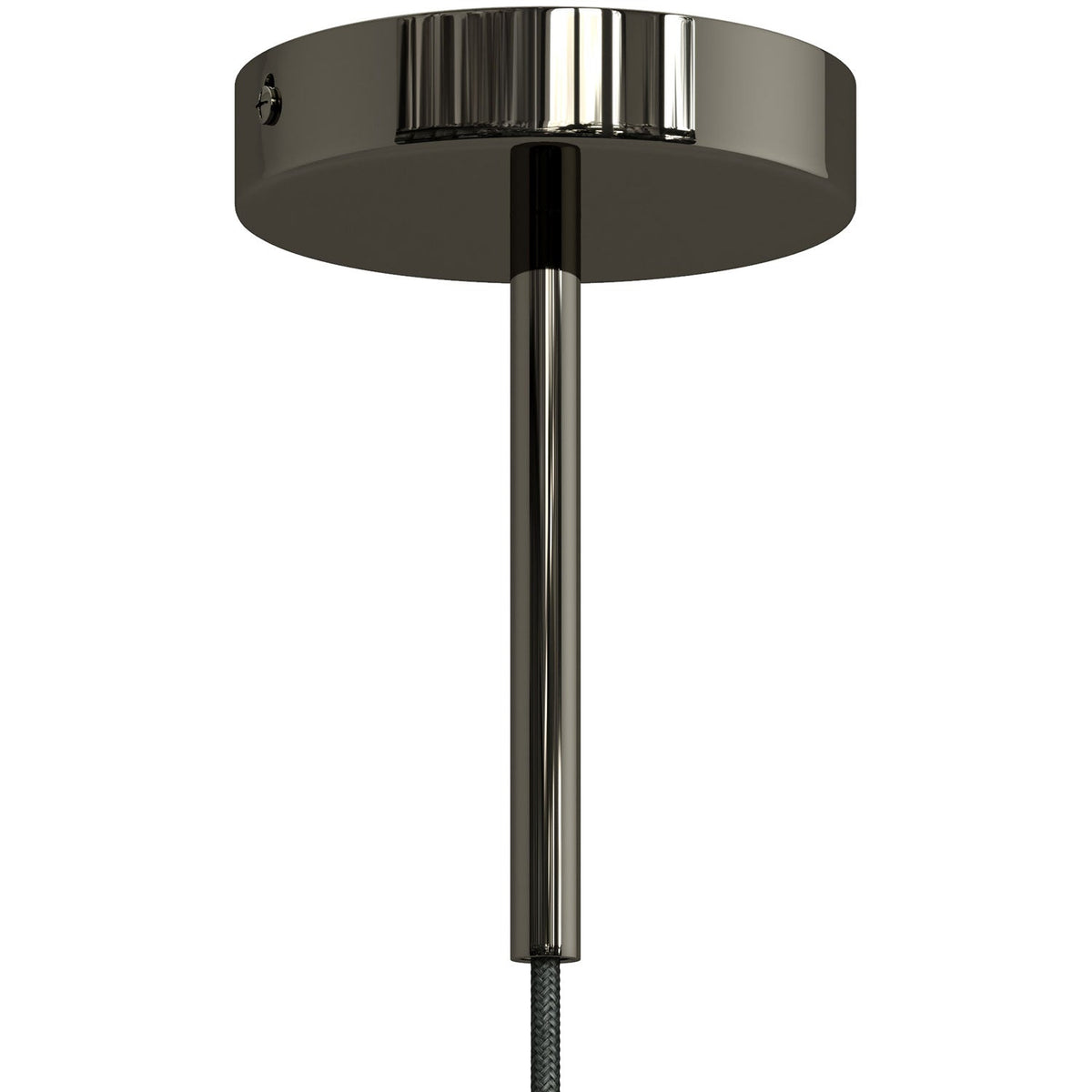 Serracavo cilindrico in metallo lunghezza 15 cm completo di tige, dado e rondella - Nero perla