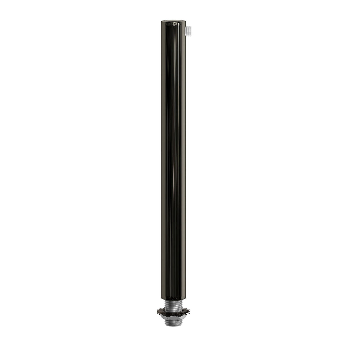 Serracavo cilindrico in metallo lunghezza 15 cm completo di tige, dado e rondella - Nero perla