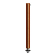 Serracavo cilindrico in metallo lunghezza 15 cm completo di tige, dado e rondella - Rame satinato