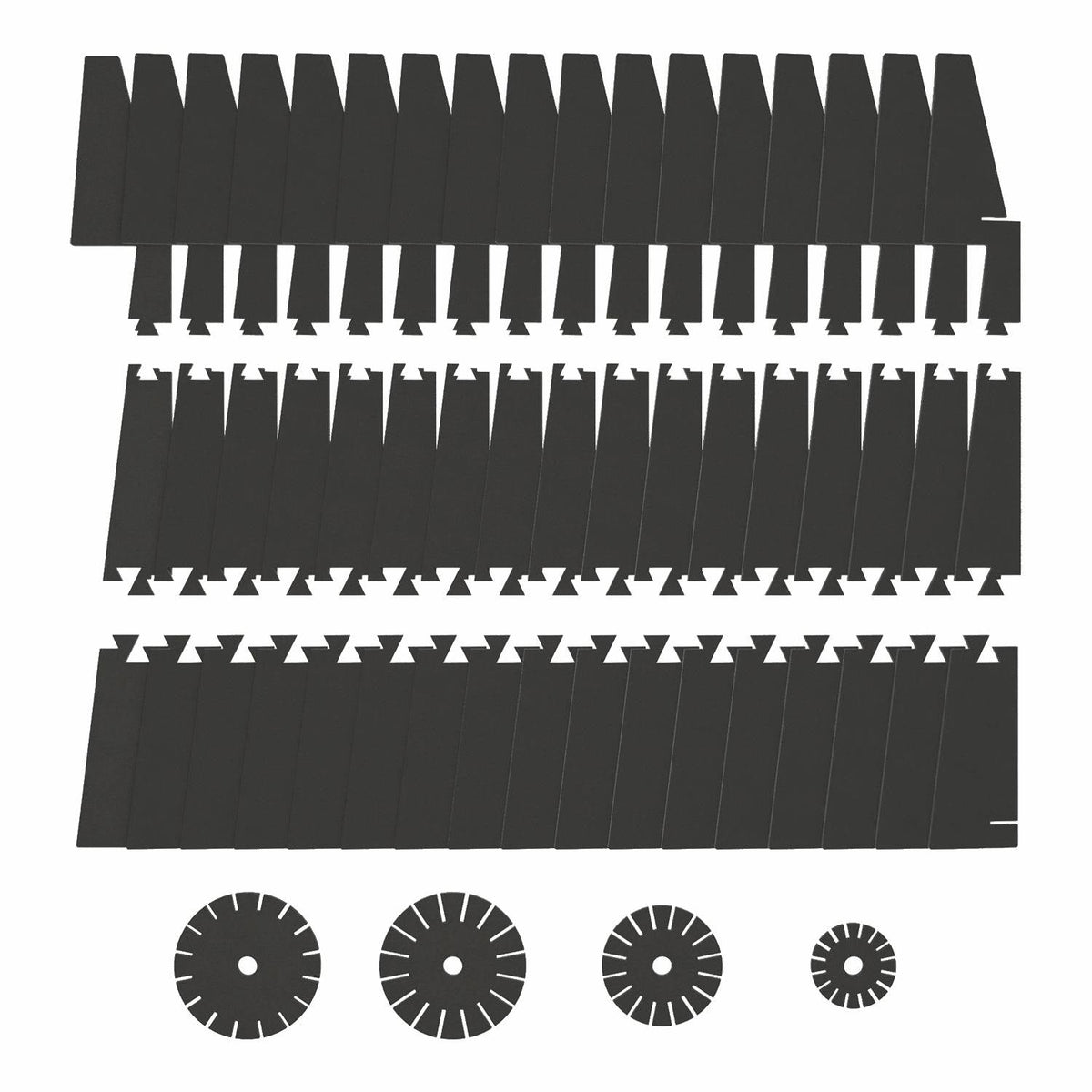 SHHINE lampada da terra in materiale fonoassorbente - Nero melange