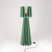 SHHINE lampada da terra in materiale fonoassorbente - Verde melange