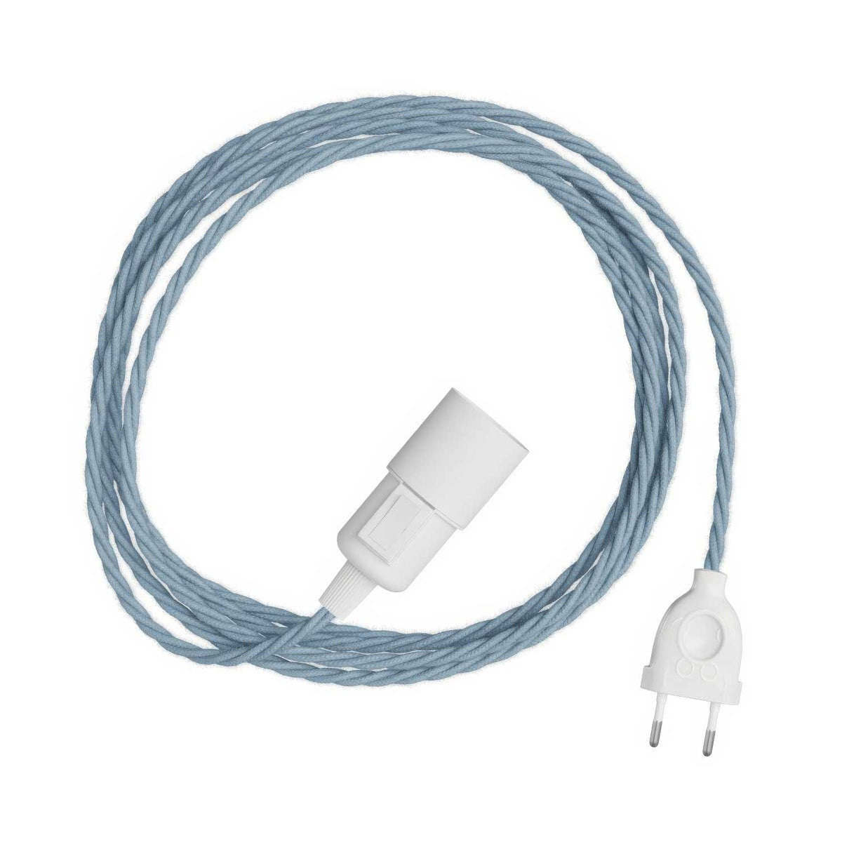 Snake Twisted - Lampada plug-in con cavo trecciato in tessuto TC53