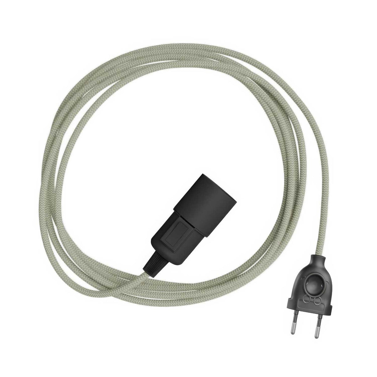 Snake Zig-Zag - Lampada plug-in con cavo in tessuto effetto Zig-Zag RD72