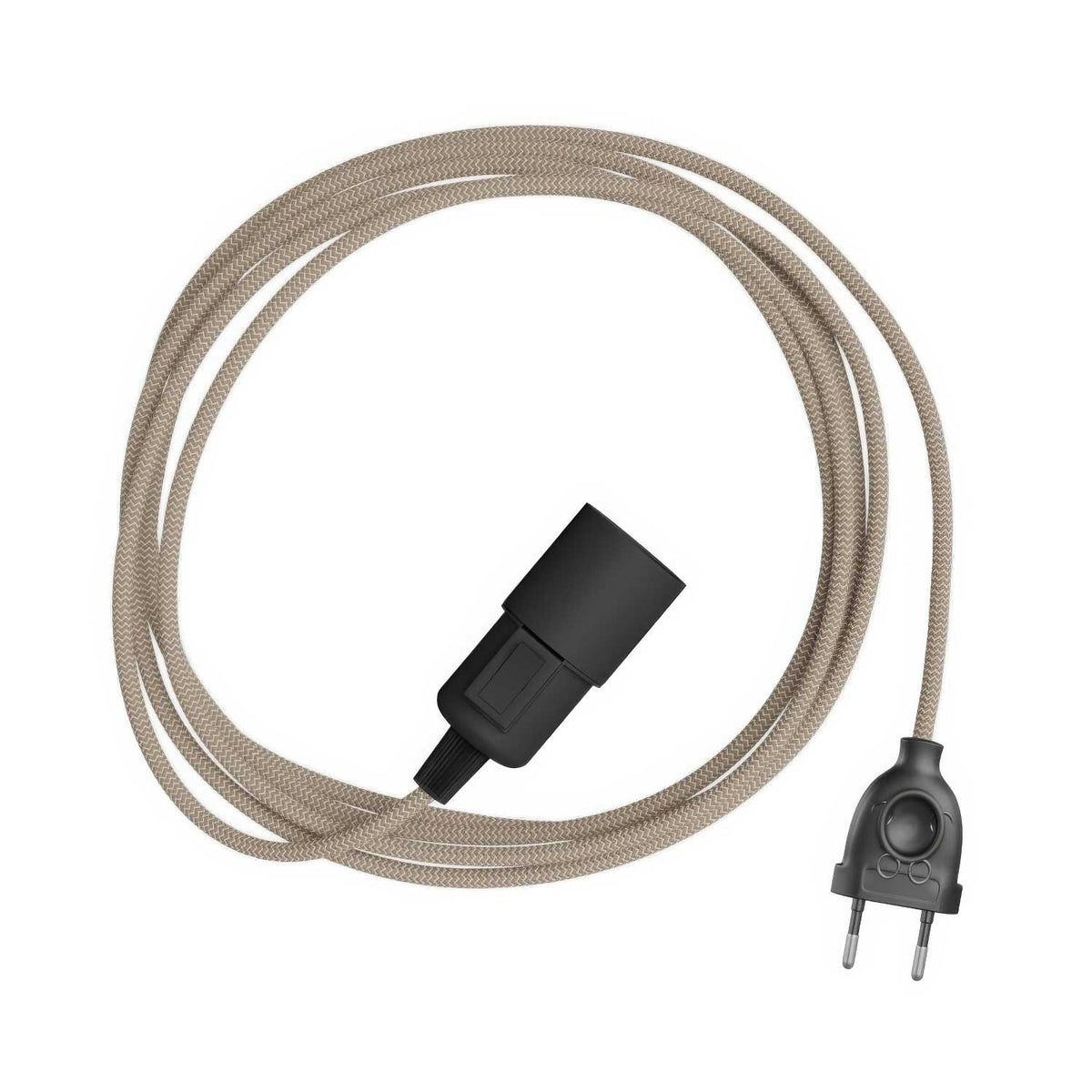 Snake Zig-Zag - Lampada plug-in con cavo in tessuto effetto Zig-Zag RD73