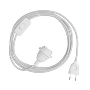 SnakeBis per paralume - Cablaggio con portalampada e cavo in tessuto colorato RC01