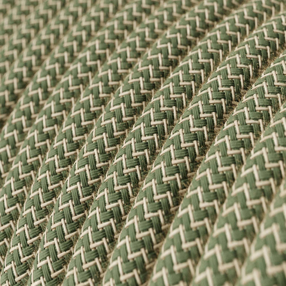 SnakeBis Zig-Zag - Cablaggio con portalampada e cavo in tessuto effetto Zig-Zag RD72