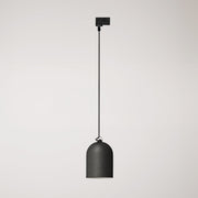 Sospensione per binario con paralume mini Campana in ceramica - Lavagna