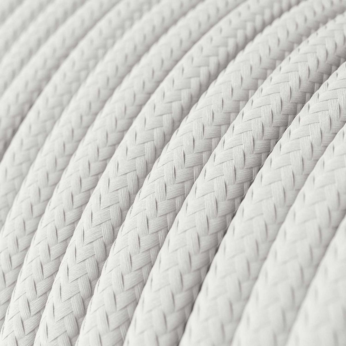 Spostaluce, il punto luce in metallo completo di cavo tessile e fori laterali - Bianco